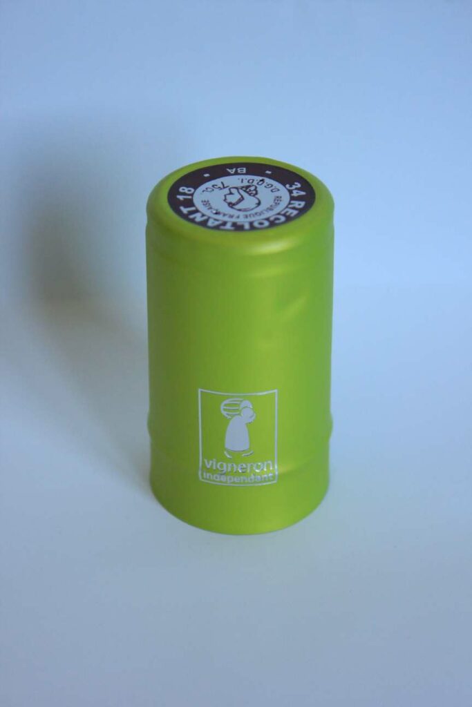 Capsule Lyscap Vert Anis Logo VI Argent CRD 75 cl